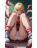 金髪JK触手捕われパンチラ画像集 画像3