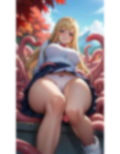 金髪JK触手捕われパンチラ画像集 画像4