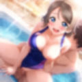 渡〇曜  競泳水着エッチ 画像1