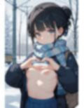 涙目露出、冬【制服編】 画像1
