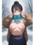 涙目露出、冬【制服編】 画像2