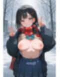 涙目露出、冬【制服編】 画像4