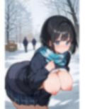 涙目露出、冬【制服編】 画像5