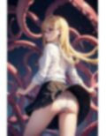 金髪メガネJK触手戯れパンチラ画像集 画像5