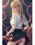 金髪メガネJK触手戯れパンチラ画像集 画像6