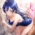 園田〇未  スクール水着エッチ 画像1