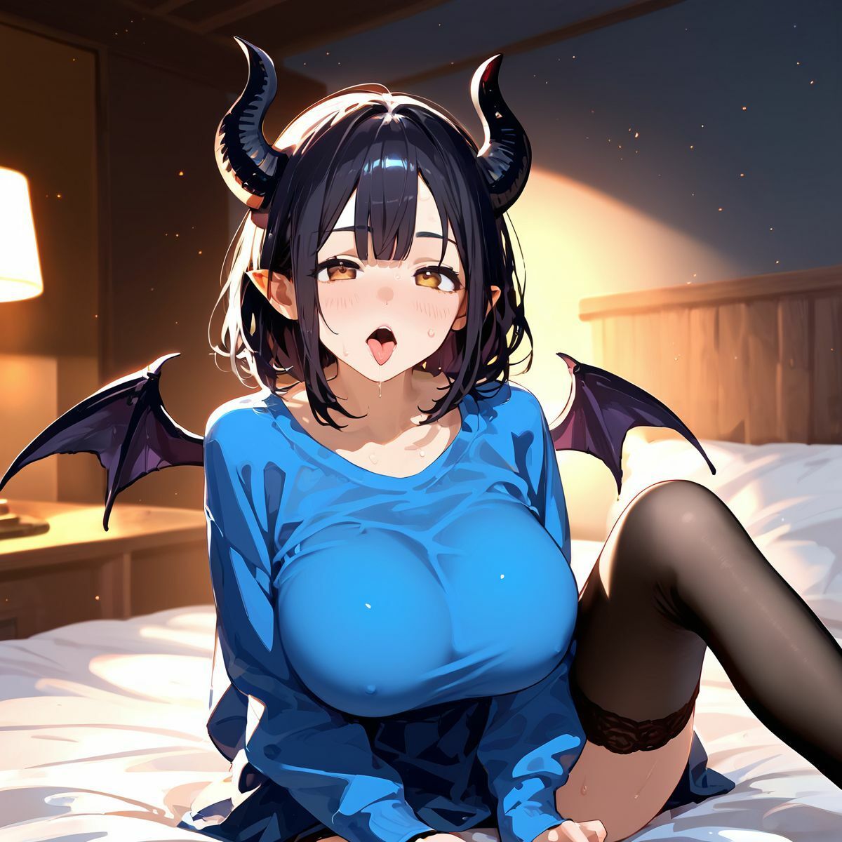 サンプル画像5:召喚したサキュバスが巨乳の義姉に憑依して毎日近親中出し搾精性活06(みたらしあんこ) [d_482314]