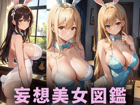 【AIイラスト美女研究所】同人CG・AI『巨乳バニーガール美女【妄想イラスト美女図鑑vol.142】』