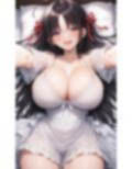 ベッドの上のウェディング美少女 画像5