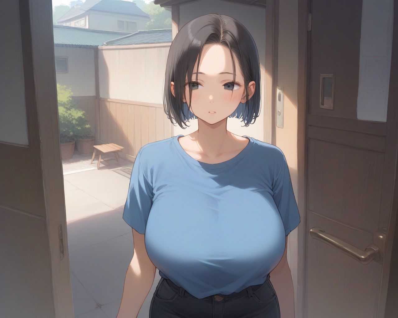 隣の爆乳人妻を寝取って中出しする_6