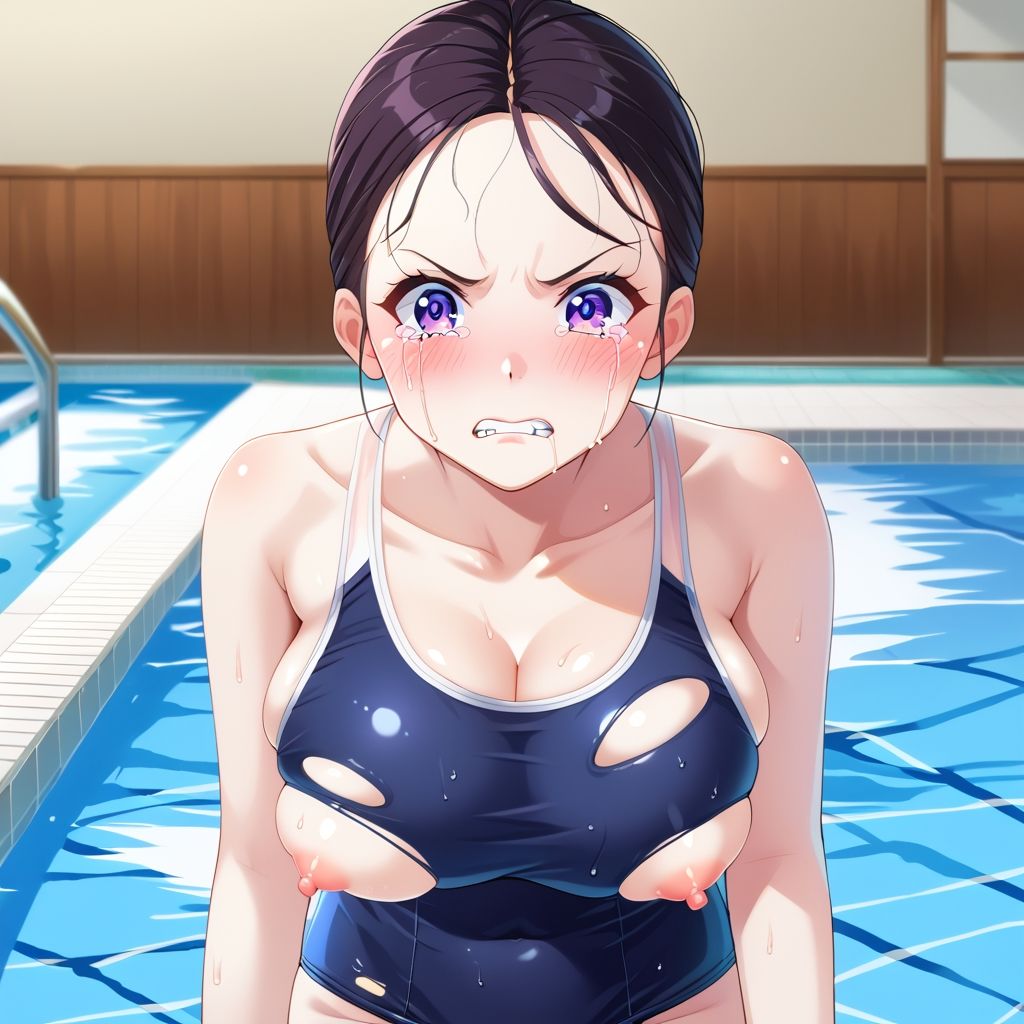 処女に溶けるスク水着せただけなのに_4