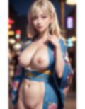 【限界ポロリ】巨乳清楚風ギャルの着物がはだけておっぱい丸見え 画像5