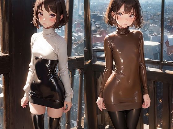 肌に密着するラバーワンピ 肌に密着するラバーワンピ