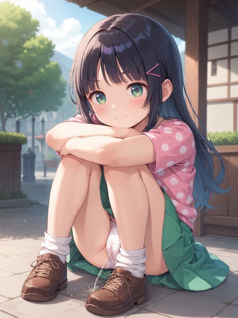 かわいい女の子がパンツをはいたままおしっこをおもらししている画像集1 画像6