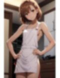 御坂〇琴  裸エプロン 画像1