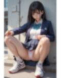 黒髪JK触手襲撃パンチラ画像集 画像1