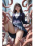 黒髪JK触手襲撃パンチラ画像集 画像5