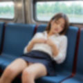 【電車内盗撮】寝ている女子のパンチラ画像集 画像9