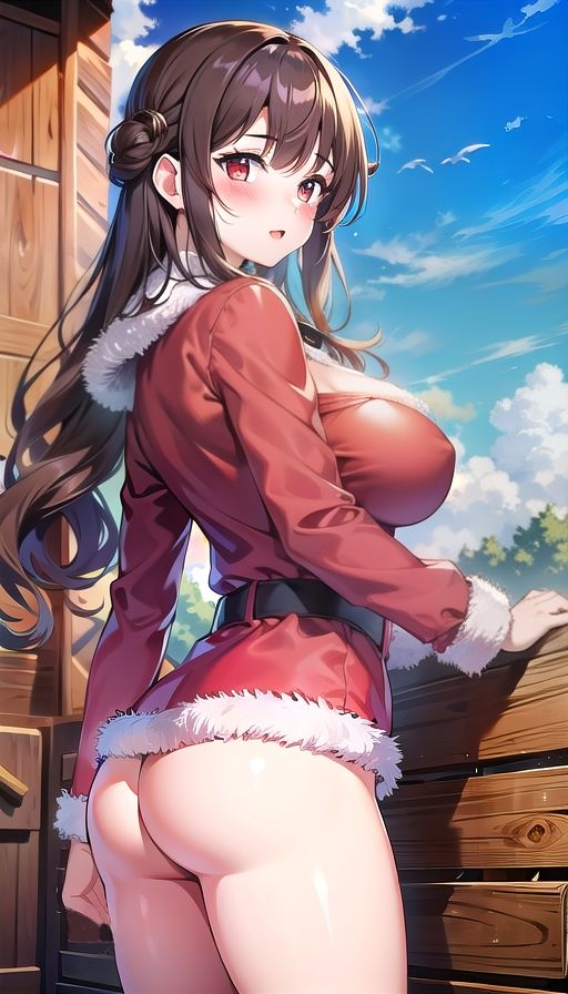 茶髪天然美女クリスマス_1