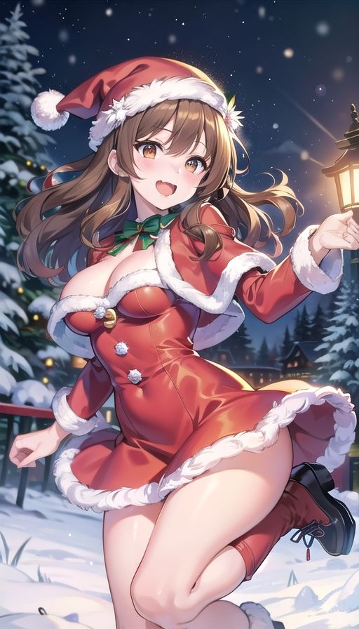 茶髪天然美女クリスマス_4