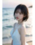黒髪アイドルと水着デート 画像1