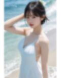 黒髪アイドルと水着デート 画像2