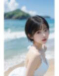 黒髪アイドルと水着デート 画像6