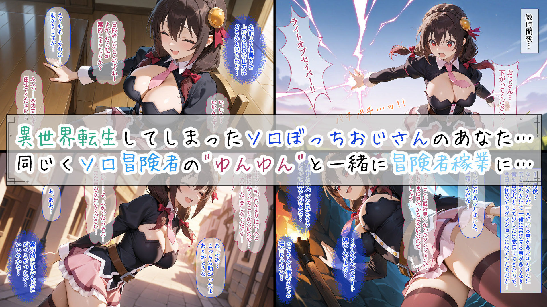 【同人エロCG】この素晴らしいぼっち娘とイチャらぶ性活を！【d_488939/異世界牧場（牛）】無料でGET！【"ゆんゆんおじさんダンジョン"】