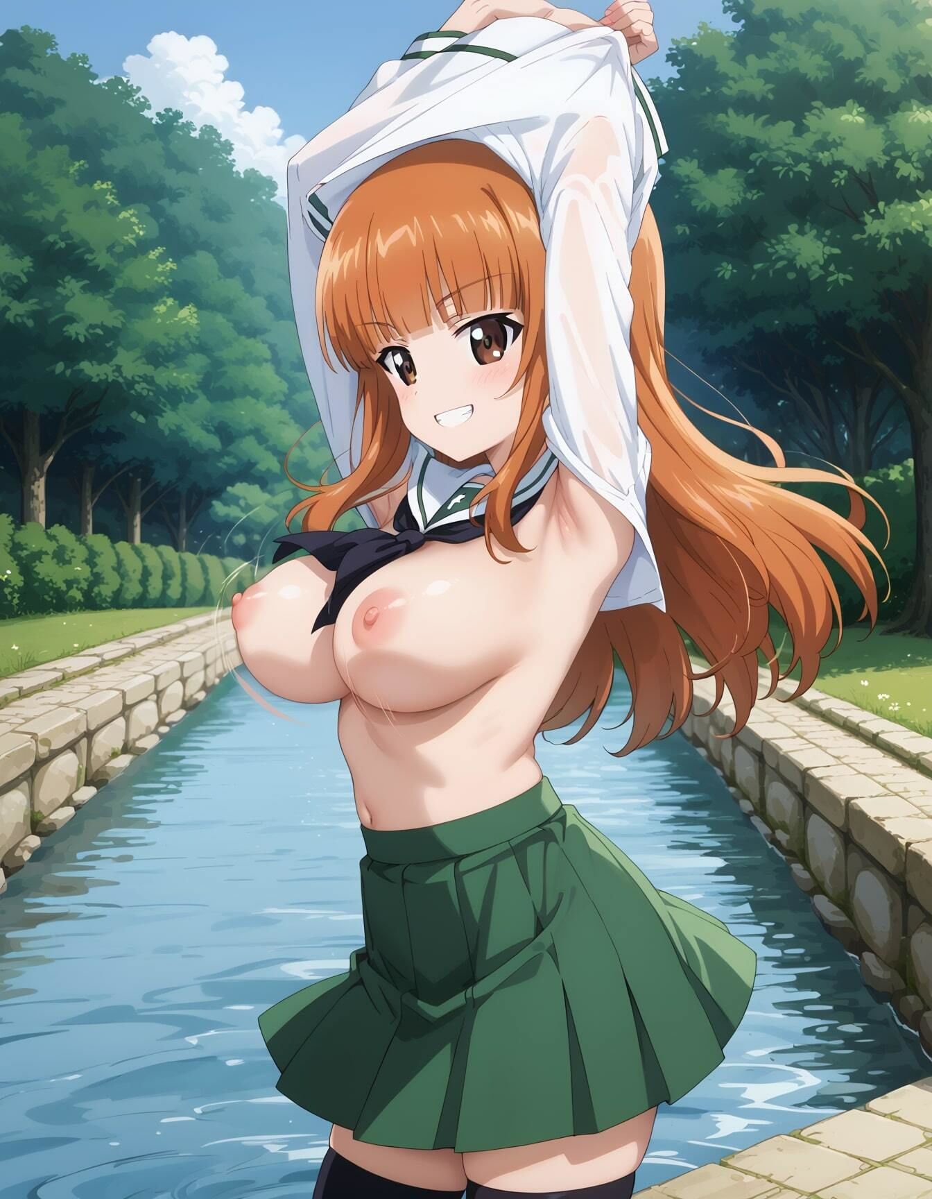 ガルパンイラストエロ画像_巨乳美少女なさおりちゃんのエッチな画像集5