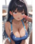 爆乳スイマーと練習後にセックス 画像1