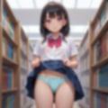 敏感な妹が図書室でエッチを仕掛けてきた 画像1