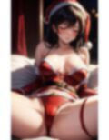 M字開脚×サンタガール 画像1