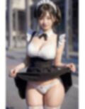 メイドの路地裏パンツ見せパンチラ画像集 画像3