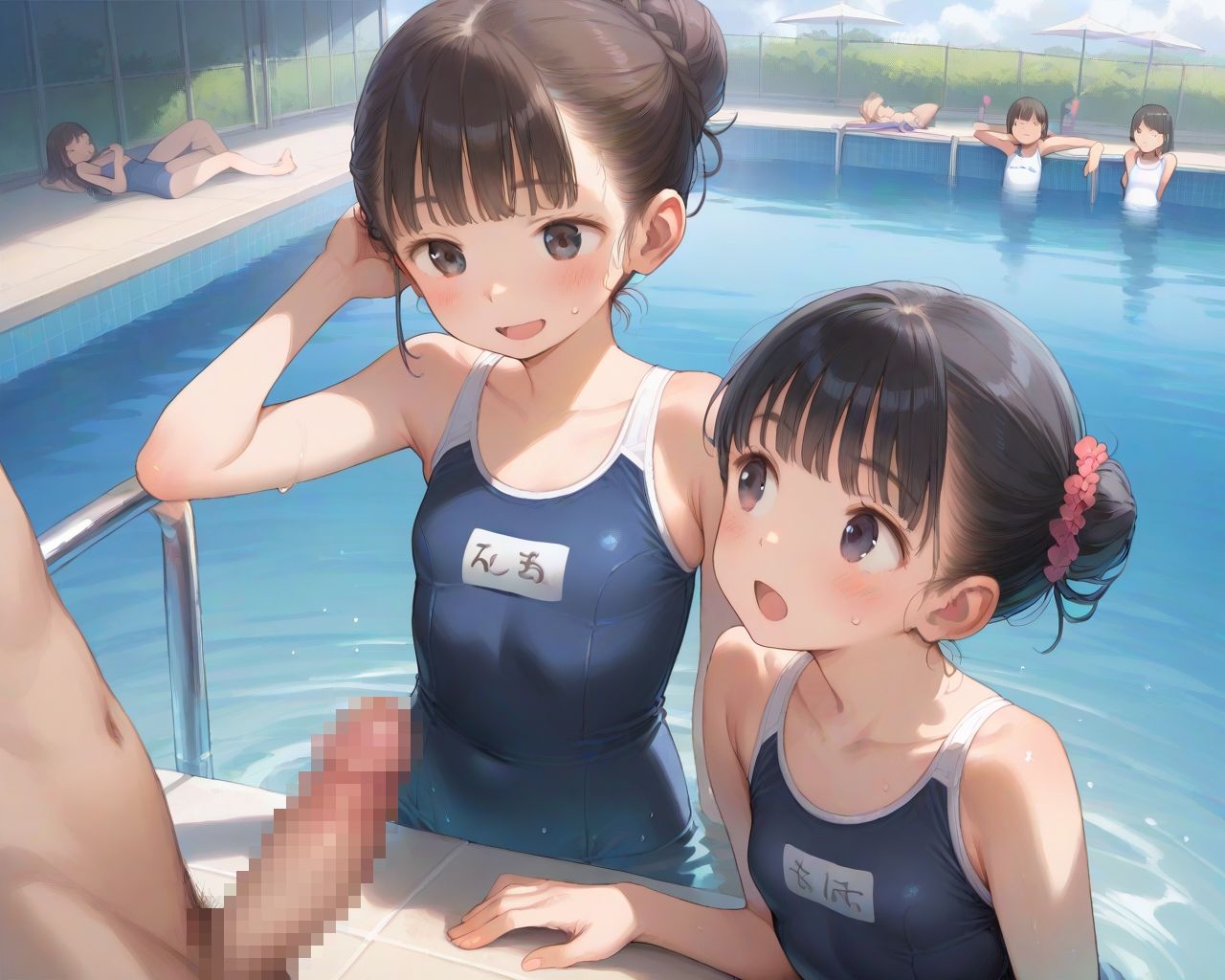 ちっぱいロリ スク水ハーレムCG集【247枚】3