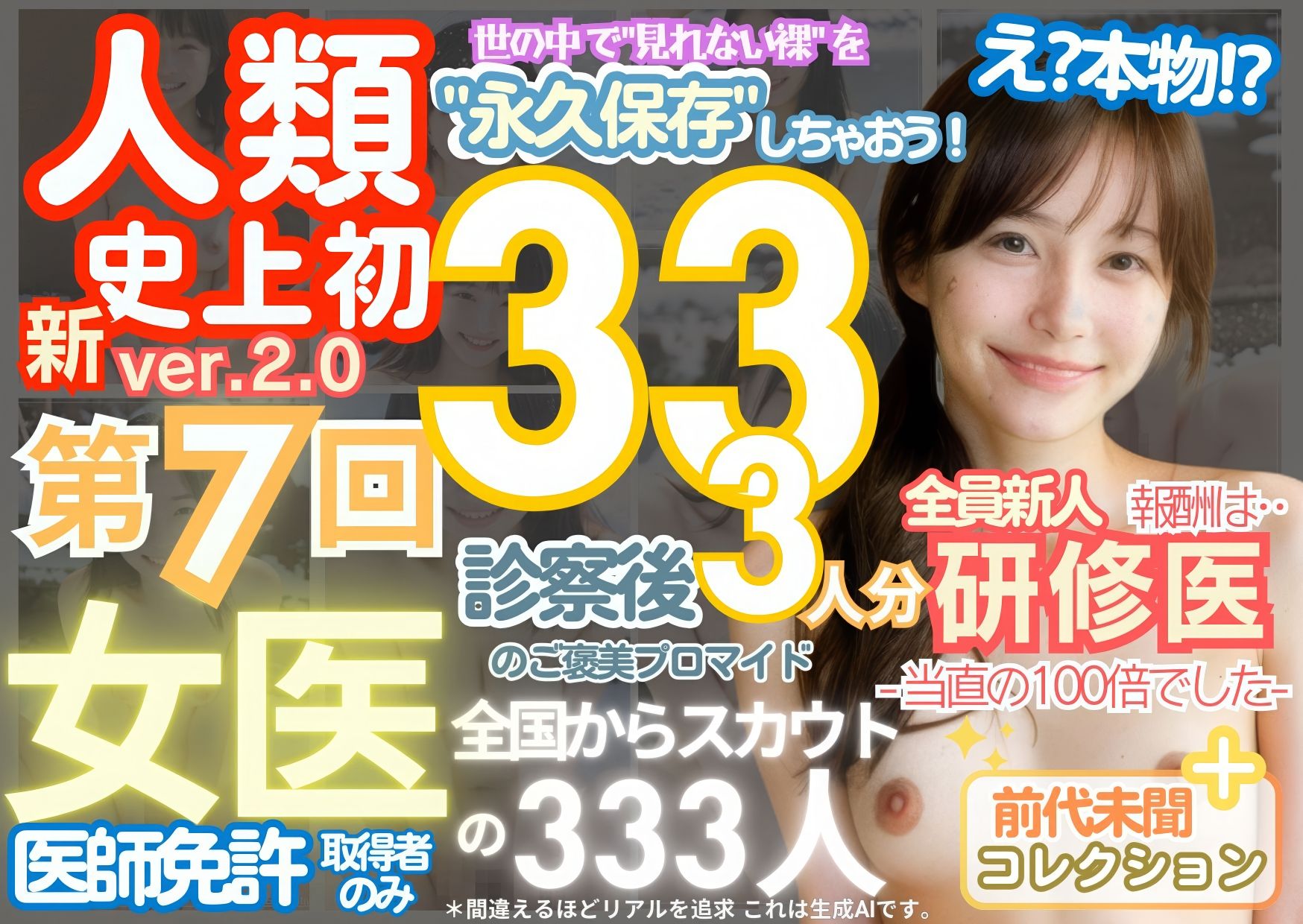 ■【人類史上初！】前代未聞！ 今まで覗けなかった日本一かわいい女医さん333人！ 第7弾「新人研修医の裸だけが拝める」Xデー到来！！実写系■ 画像9