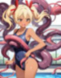 ギャル美先生と触手 画像1