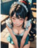 AI春画  裸エプロン 画像1