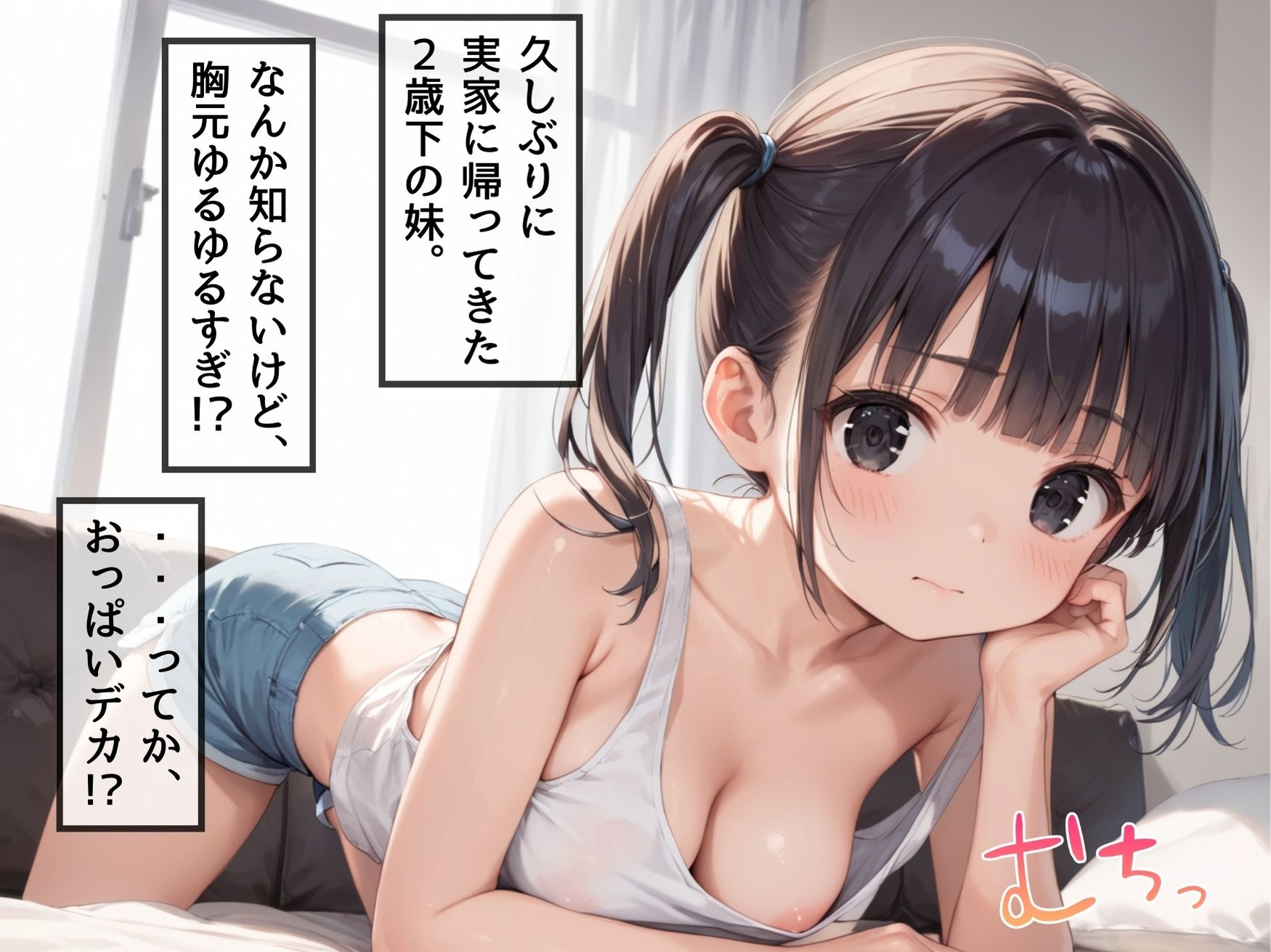 【お兄ちゃん、どこ見てるの？】久しぶりに実家に帰ってきた俺の可愛い妹の胸元が無防備すぎてチラチラ見ていたら、誘惑された件1