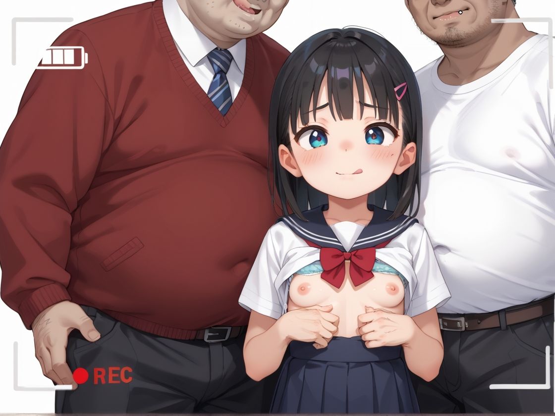 サンプル画像5:ロリな妹はおじさんたちの性奴●(かわいいイチゴ) [d_492172]