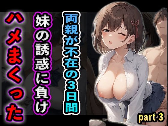 【両親が不在の3日間妹の誘惑に負けハメまくったpart3】