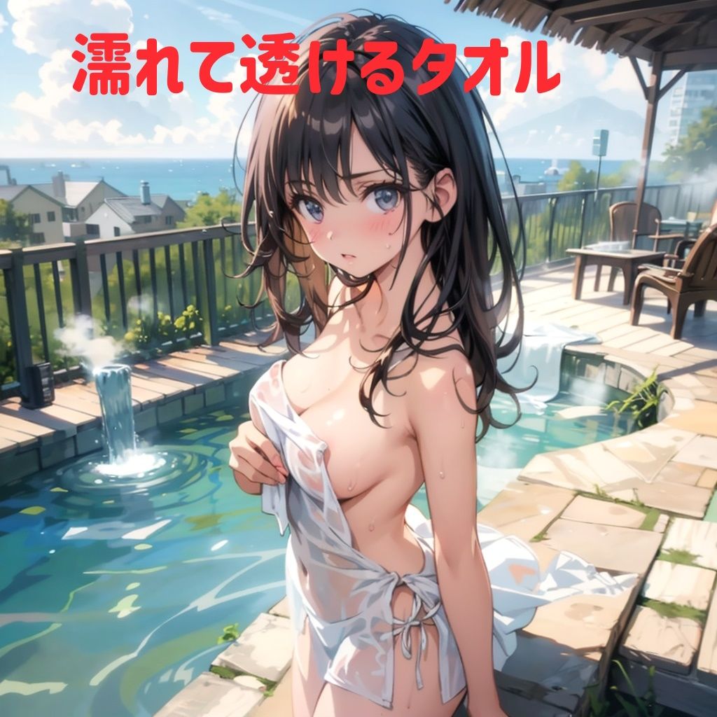 温泉 少女 イラスト集 40枚 画像3