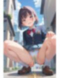 女子校生のおしっこパンティ我慢限界しゃがんでお漏らし 画像5