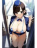 エロ下着の巨乳スチュワーデスさんに激しく誘惑された結果【エロCG画像集】 画像3