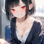 【ノーブラ】胸チラ限定車両