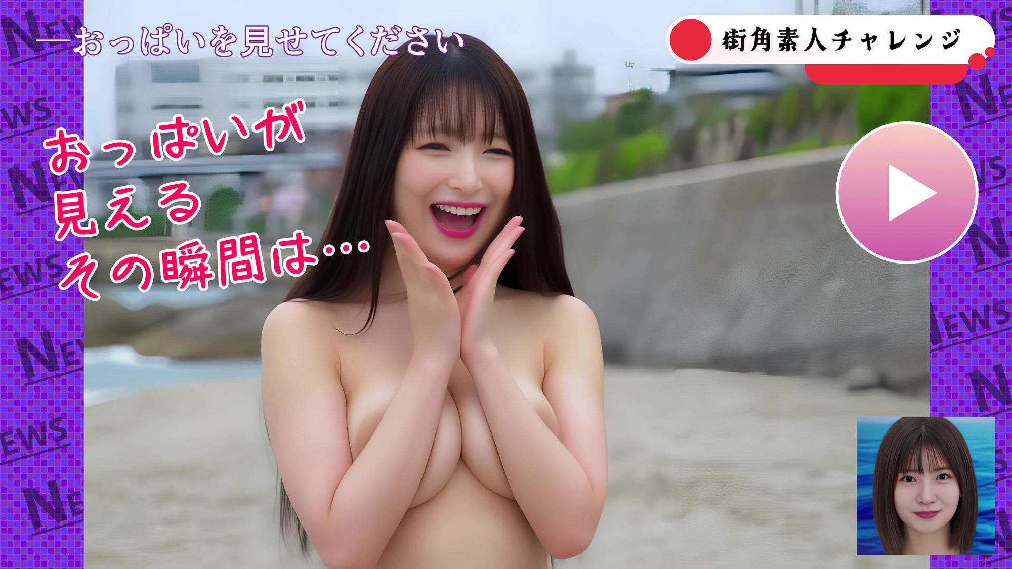 【AIヤバイ動画】街角素人チャレンジ1〜おっぱい見せてください〜 画像6