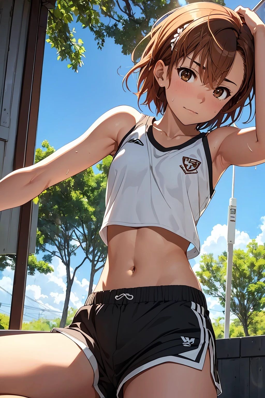 サンプル画像2:御坂〇琴  スポブラとおっぱい（62枚）(ひぐまアート) [d_494362]