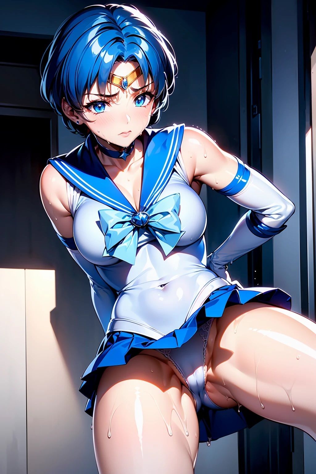 サンプル画像2:セーラーマー〇ュリー  開脚とぱんちら（83枚）(ひぐまアート) [d_494446]