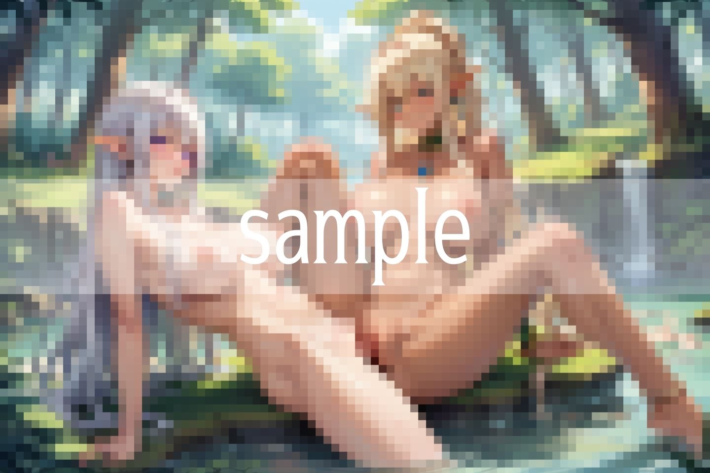 サンプル画像6:エルフの森…異世界へ行ったら…子作り希望の彼女たちが濡らして待っていた(ぴんぴんの時間) [d_494780]