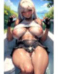 AIグラビアCG集 爆乳ギャルティファ★ザーメンギャル便器 画像1