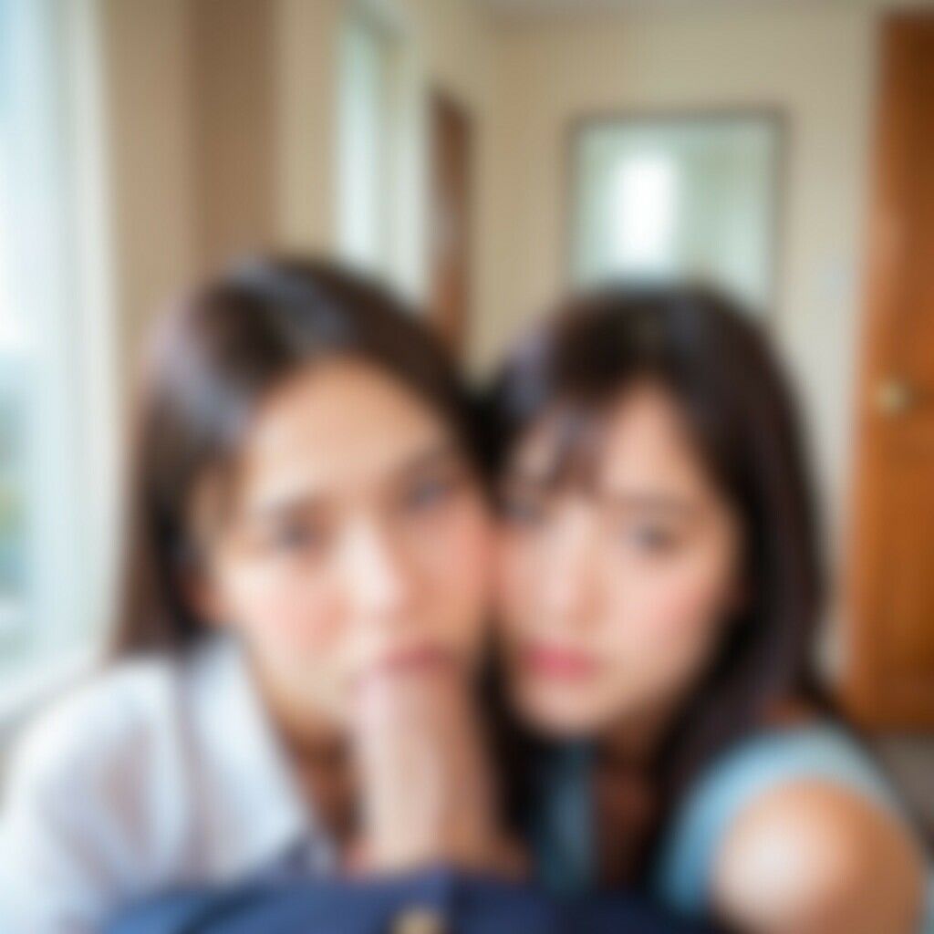 サンプル画像2:ハーレムWフェラ〜いろんな職業（JK/OL/ナース/CA/陸上女子）(AI美エロ) [d_495344]